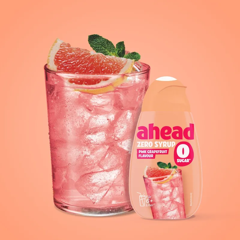 ahead Zero Sugar Sirup Pink Grapefruit Flavour – 48ml