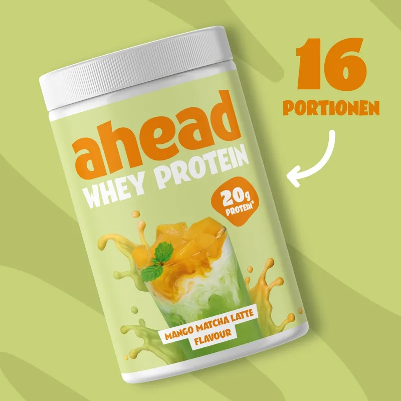 Matcha Whey Protein Mango Matcha Latte