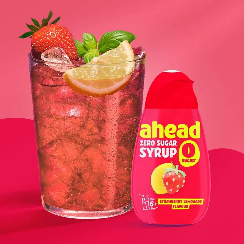 ahead Zero Sugar Sirup Strawberry Lemonade – 48ml