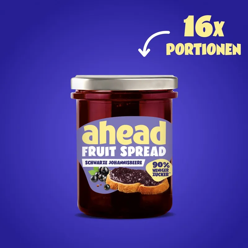 ahead Fruchtaufstrich Schwarze Johannisbeere – 200g