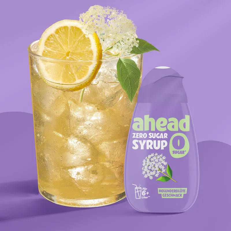 ahead Zero Sugar Sirup Holunderblüte – 48ml