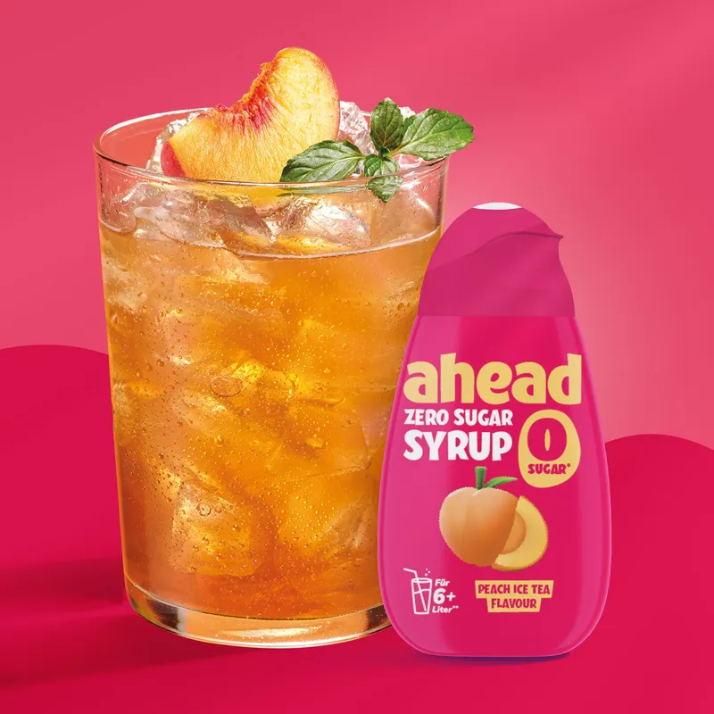 ahead Zero Sugar Sirup Peach Ice Tea – 48ml
