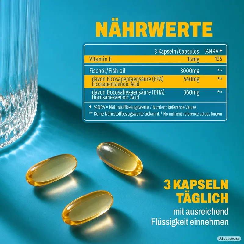 Omega 3 - 360 Kapseln