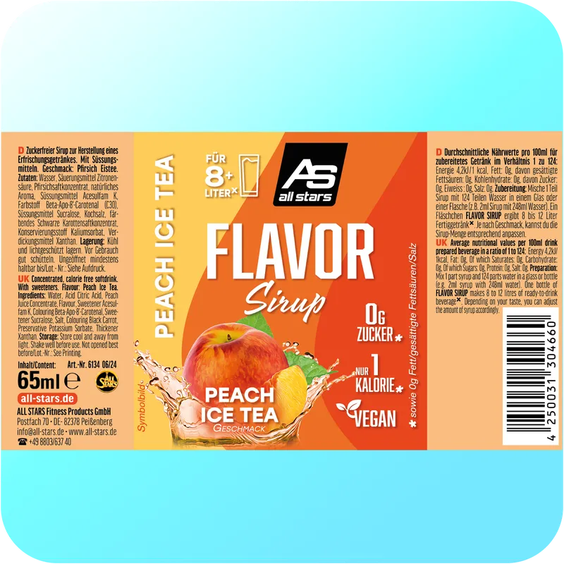 Flavor Getränkesirup - ohne Zucker