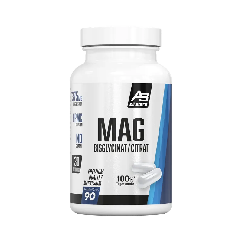 Mag Bisglycinat / Citrat - 90 Magnesium Kapseln