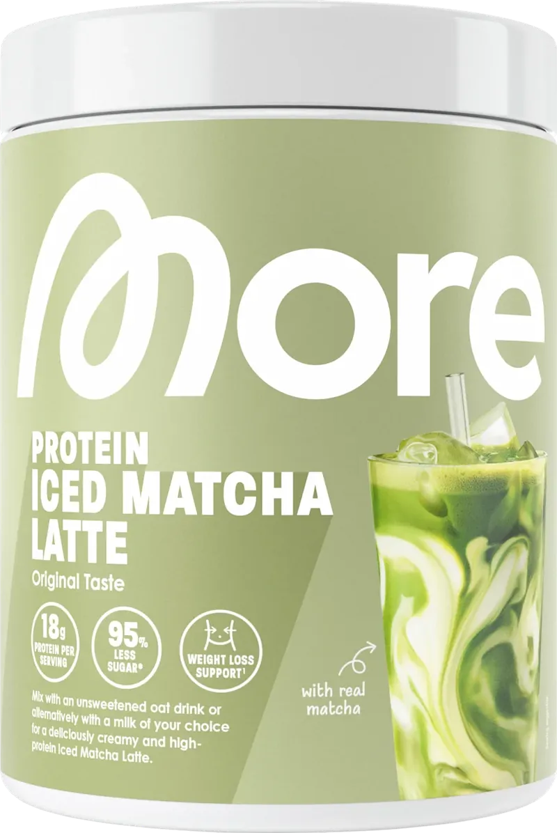 More Protein Iced Matcha Latte