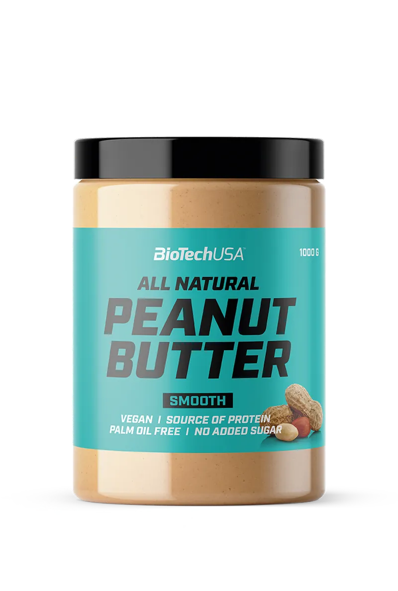 Biotech USA Peanut Butter Erdnussbutter, 1000g Smooth 1000g