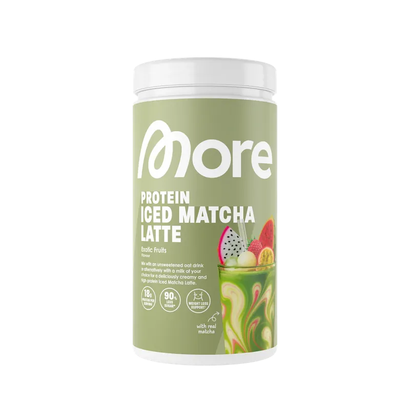 More Nutrition PROTEIN ICED MATCHA LATTE, 500 g Dose