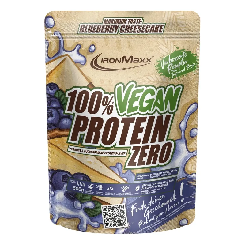 IronMaxx® Nutrition GmbH & Co. KG IronMaxx - 100 % Vegan Protein Zero (500 g Beutel) – 500g