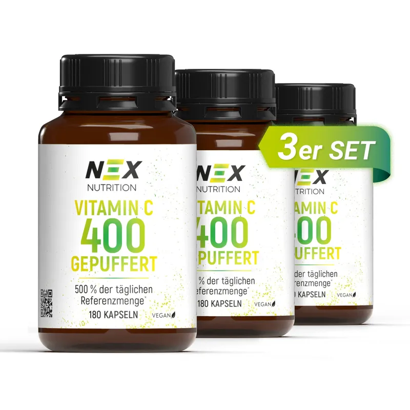 ascopharm gmbh NEX Vitamin C 400 gepuffert Kapseln