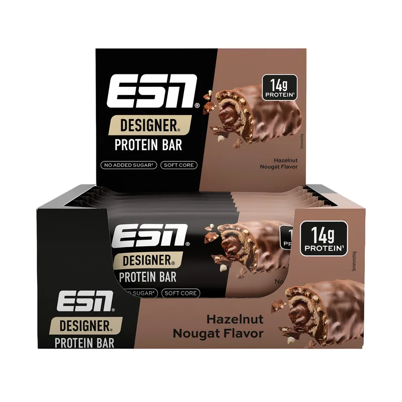 ESN Designer Protein Bar Hazelnut Nougat | 12 x 45g