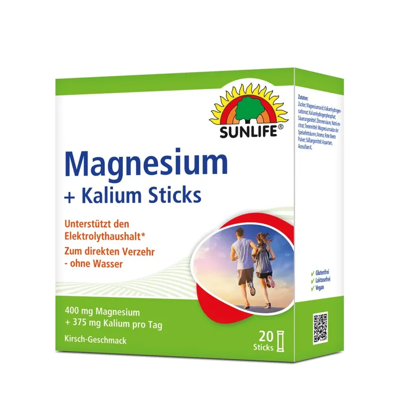 SUNLIFE Magnesium + Kalium (20 Sticks)