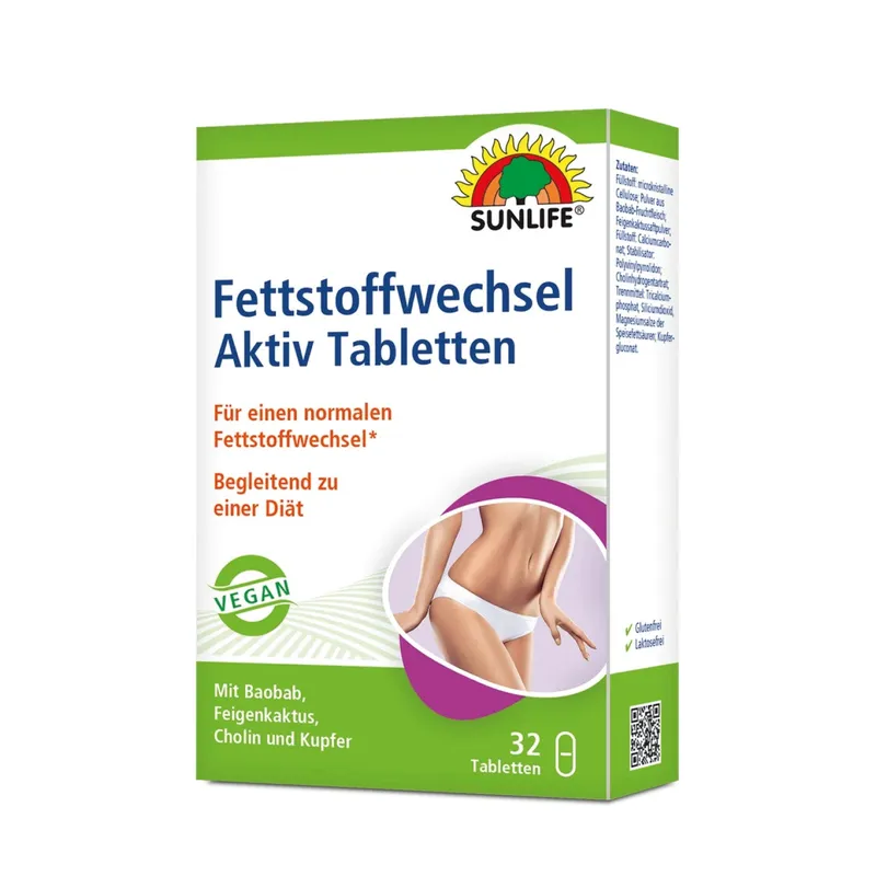 SUNLIFE Fettstoffwechsel Aktiv Tabletten (32 Stk.)