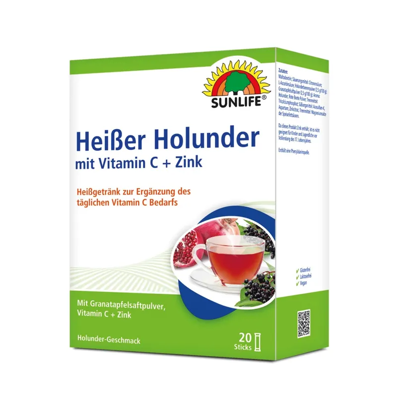 SUNLIFE Heißer Holunder + Granatapfel (20 Sticks)