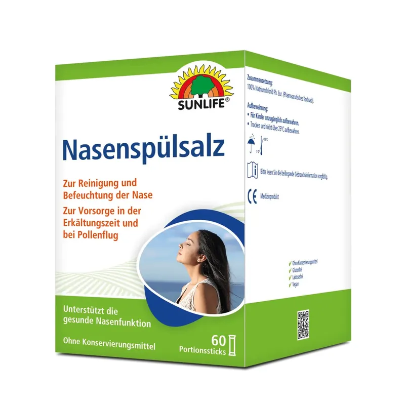 SUNLIFE Nasenspülsalz (60 Sticks)