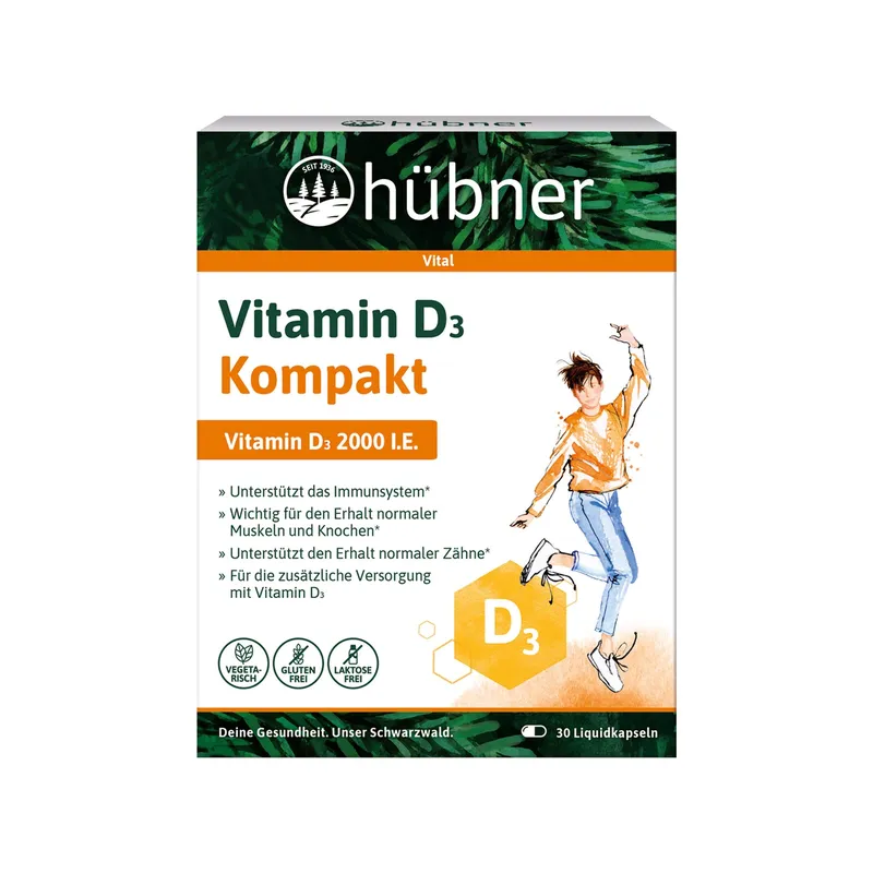 Hübner Vitamin D3 Kompakt (30 Stk.)