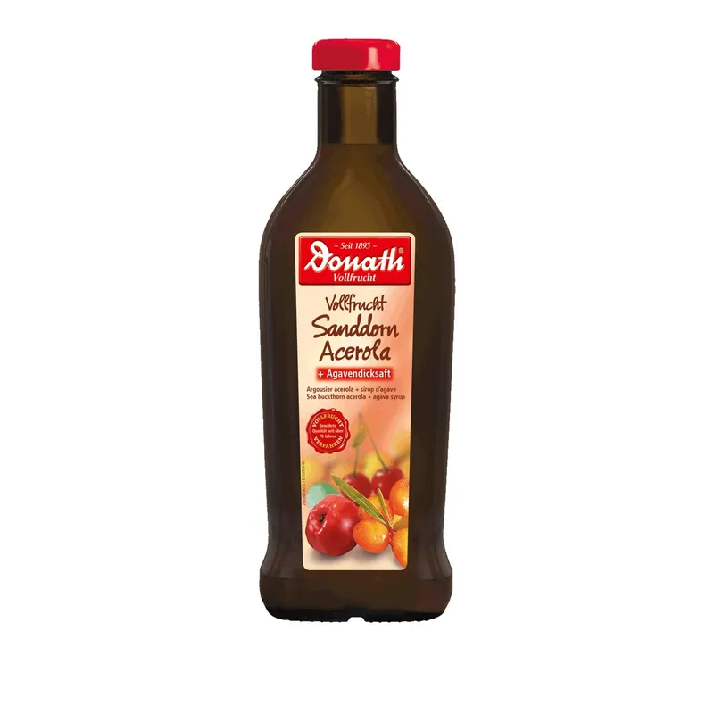 Donath Vollfrucht Sanddorn Acerola + Agavendicksaft (500 ml)