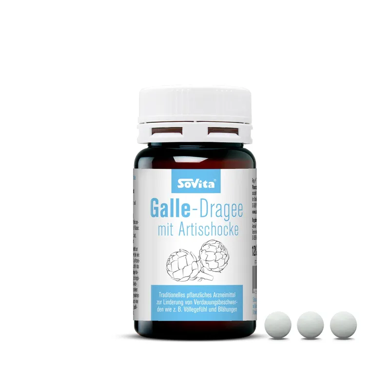 ascopharm gmbh sovita Galle-Dragee mit Artischocke