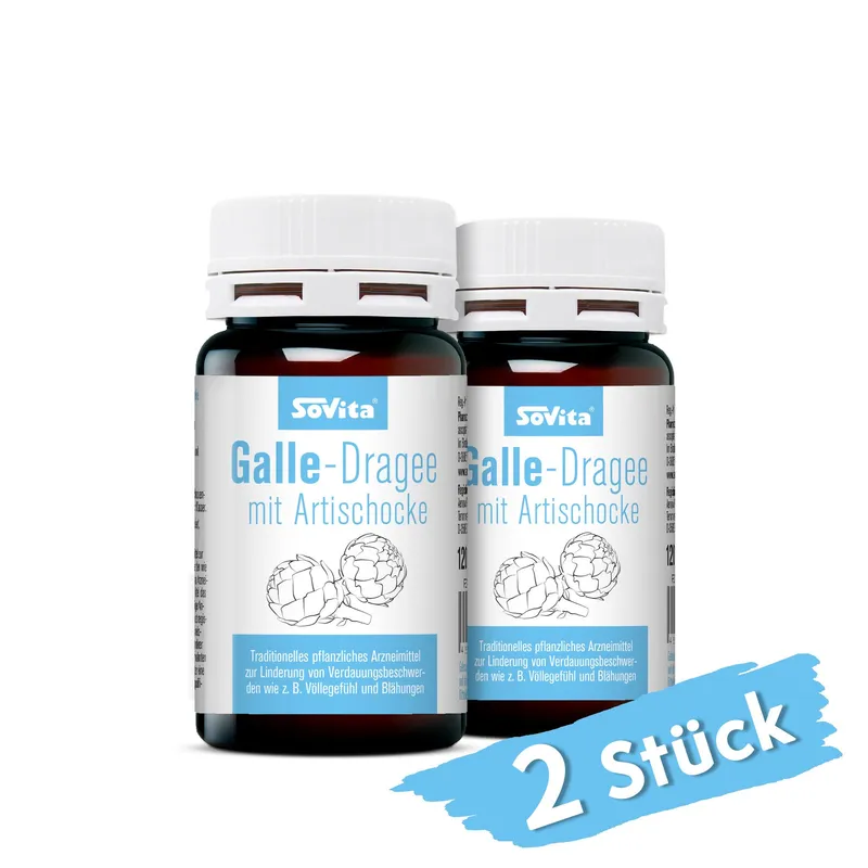 ascopharm gmbh sovita Galle-Dragee mit Artischocke