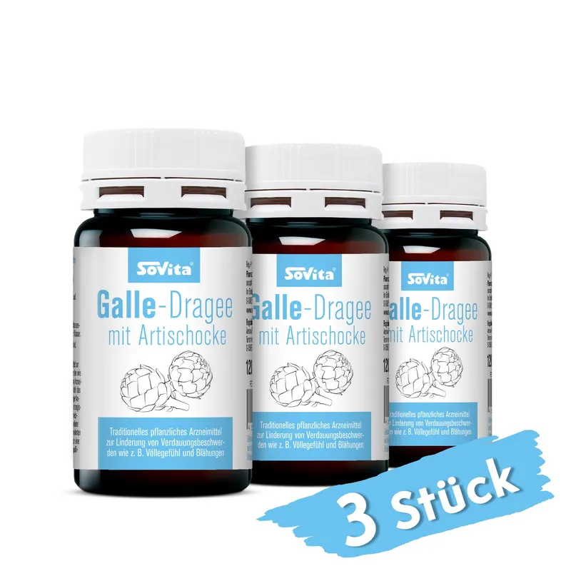 ascopharm gmbh sovita Galle-Dragee mit Artischocke