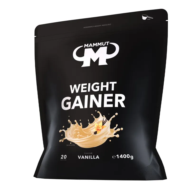 Mammut Nutrition Weight Gainer Crash 5000 - 1400 g Zipp-Beutel – 1400g