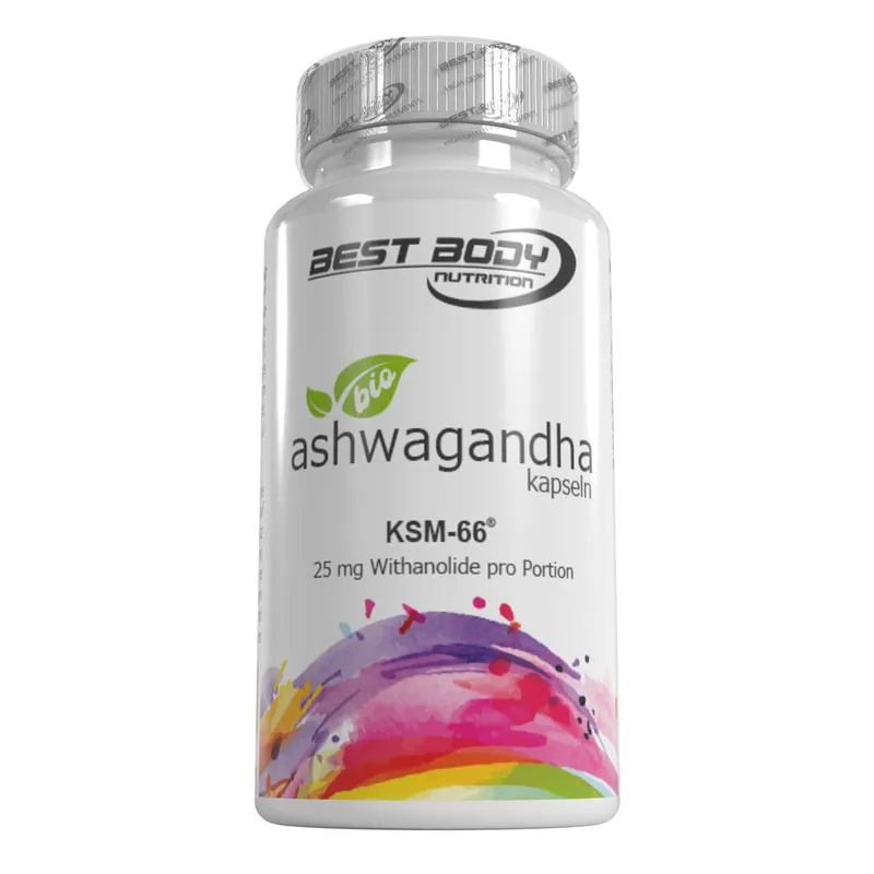 Bio Ashwagandha Kapseln - 60 Stück/Dose