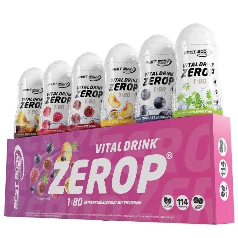Vital Drink Zerop - Mix Tray - 6 x 48 ml Squeeze Flasche