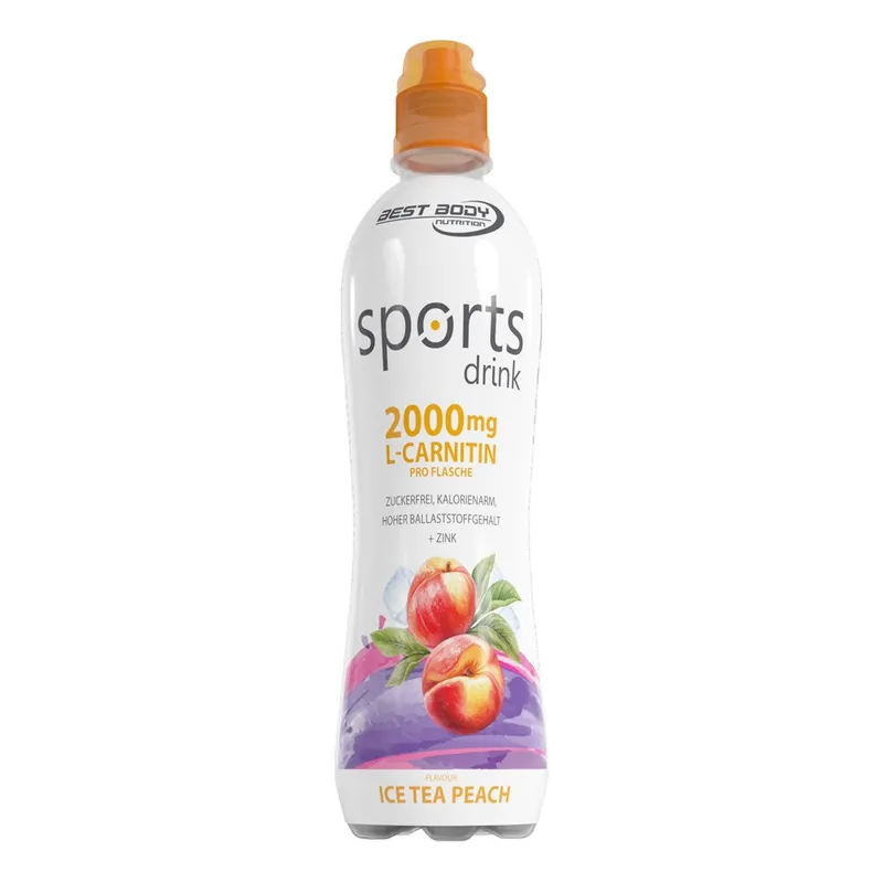 Sports Drink mit L-Carnitin - RTD - 500 ml PET Flasche Tray / Ice Tea Peach