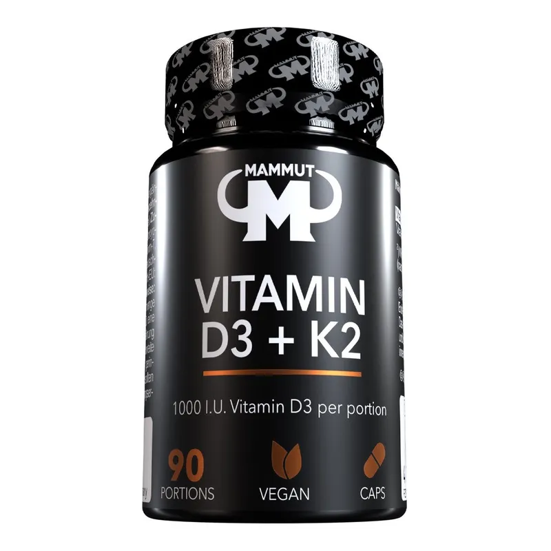 Vitamin D3 + K2 Caps - 90 Stück/Dose