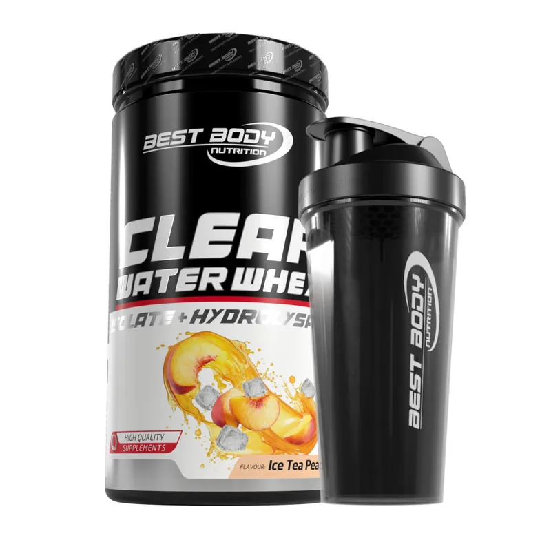 450 g Clear Water Whey Isolate Bundle Shaker (orange) / Lime Mint