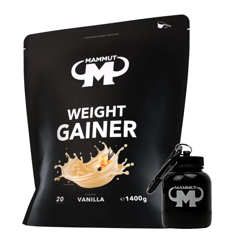 1,4 kg Weight Gainer Bundle Protein Shaker / Schoko