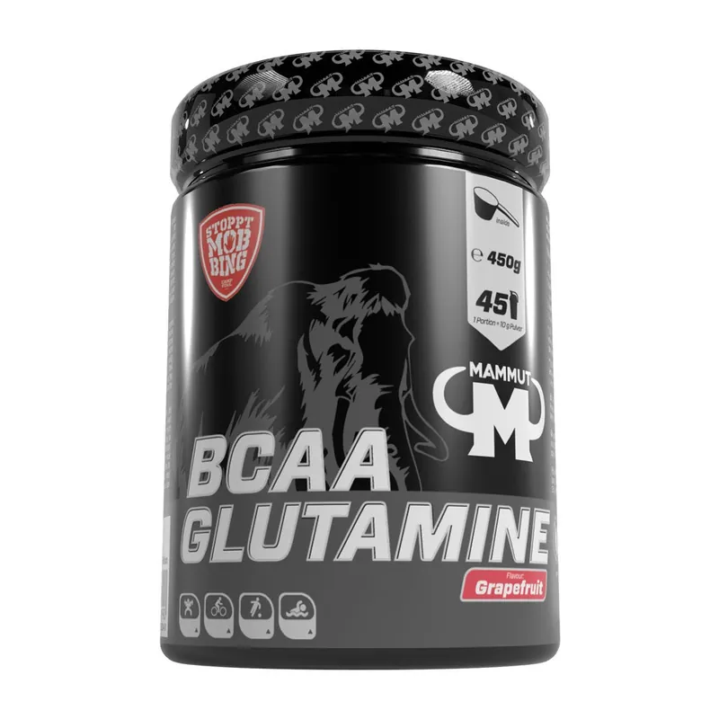 BCAA Glutamine Powder - Grapefruit - 450 g Dose