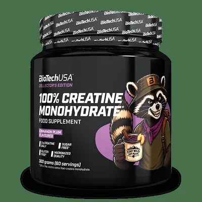 100% Creatine Monohydrate - 300 g Cinnamon plum