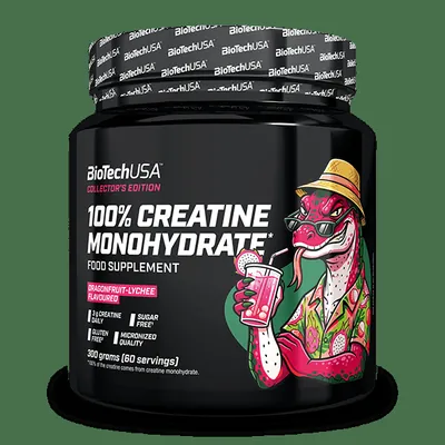 100% Creatine Monohydrate - 300 g Drachenfrucht-Litschi
