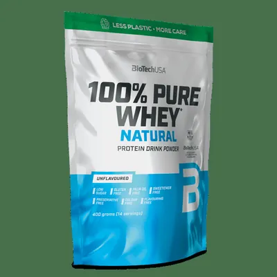 100% Pure Whey Natural Molkenprotein-Konzentrat Getränkepulver - 400 g