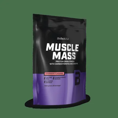 BIOTECH USA Muscle Mass kohlenhydrat- und eiweißhaltiges Getränkepulver - 1000 g – 1000g