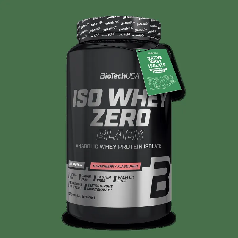 BIOTECH USA Iso Whey Zero Black Getränkepulver auf Basis von Molkeproteinisolat – 30g