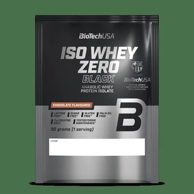 Iso Whey Zero Black Getränkepulver auf Basis von Molkeproteinisolat - 30 g