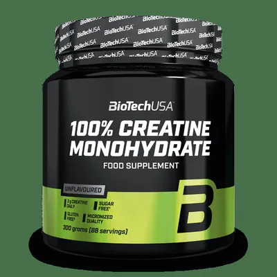 BIOTECH USA 100% Creatine Monohydrate - 300 g Ohne Geschmack – 300g