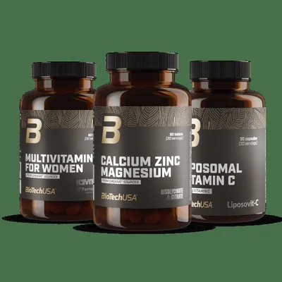 Multivitamin For Women + Calcium Zinc Magnesium + Liposomal Vitamin C from organic sources