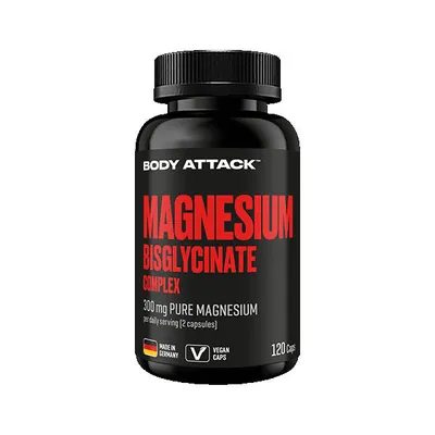 Body Attack Magnesium Bisglycinate 120 Kapseln