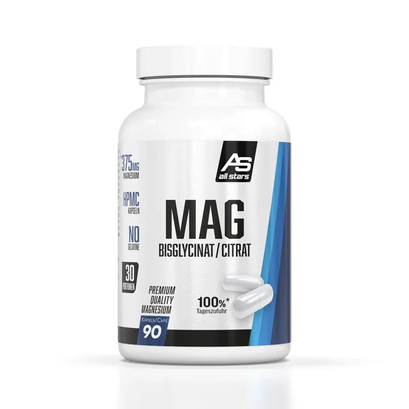 All Stars Magnesium Bisglycinat/Citrat 90 Kapseln