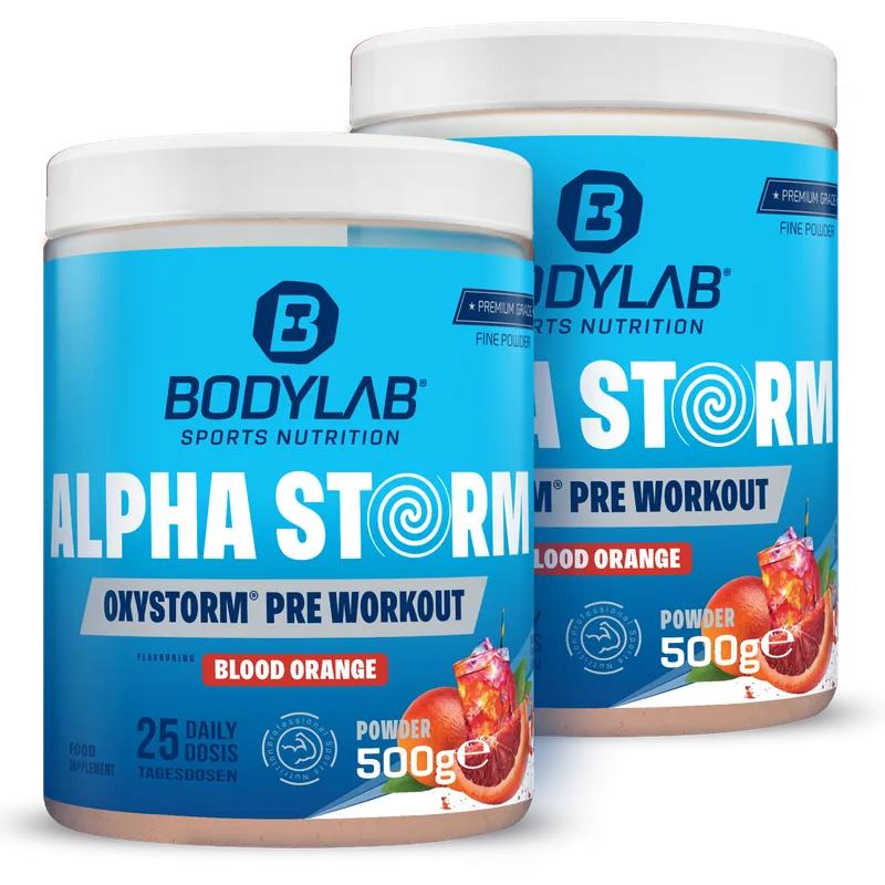 2 x Alpha Storm - OXYSTORM® Pre Workout Blood Orange (je 500g)