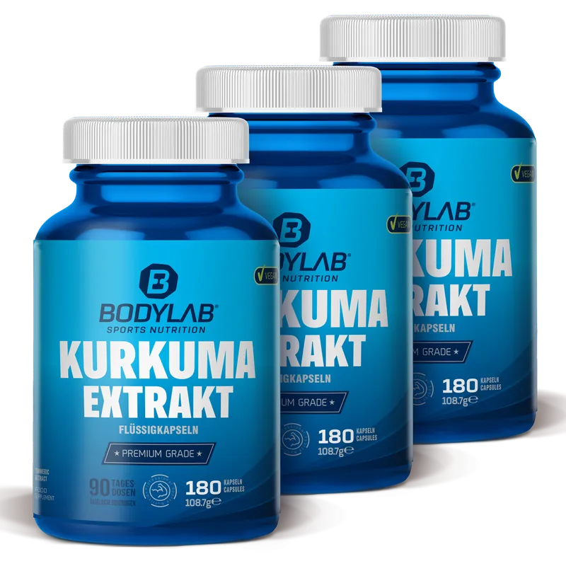 3 x Turmeric Extract (je 180 Kapseln)
