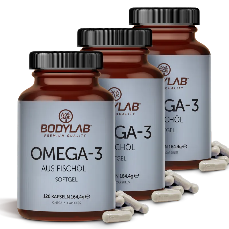3 x Omega-3 aus Fischöl Softgel (3 x 120 Kapseln)