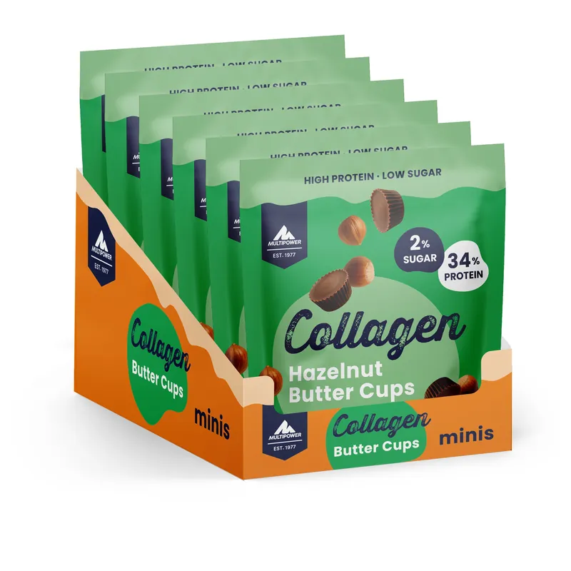Multipower Collagen Cups (6x70g) Vanille Cashew – 420 g