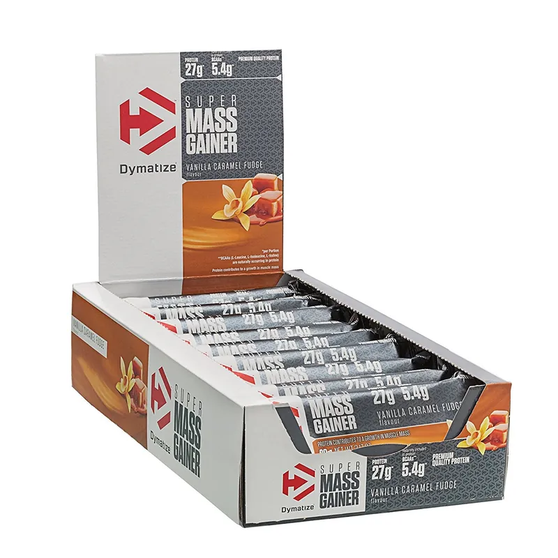 DYMATIZE Super Mass Gainer Bar (10x90g) Deluxe Chocolate – 900 g