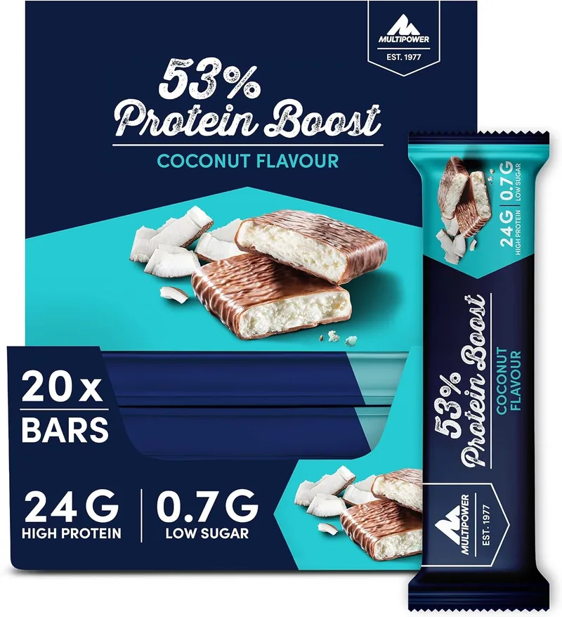 Multipower 53% Protein Boost Bar (20x45g) Cookies & Cream – 900 g