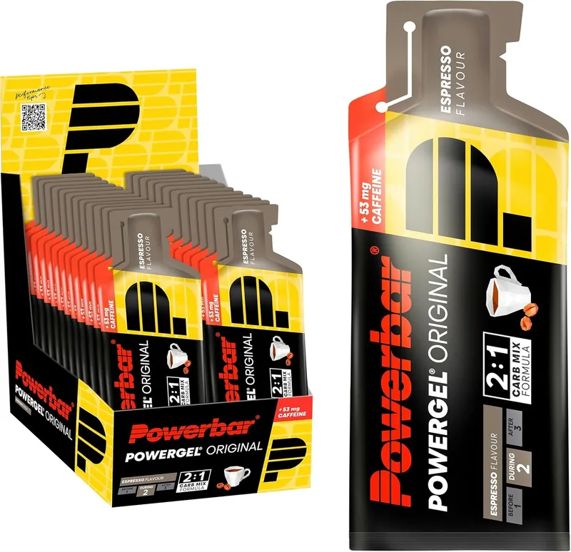 Powerbar PowerGel Original (24x41g) Schwarze Johannisbeere + Koffein – 41 g