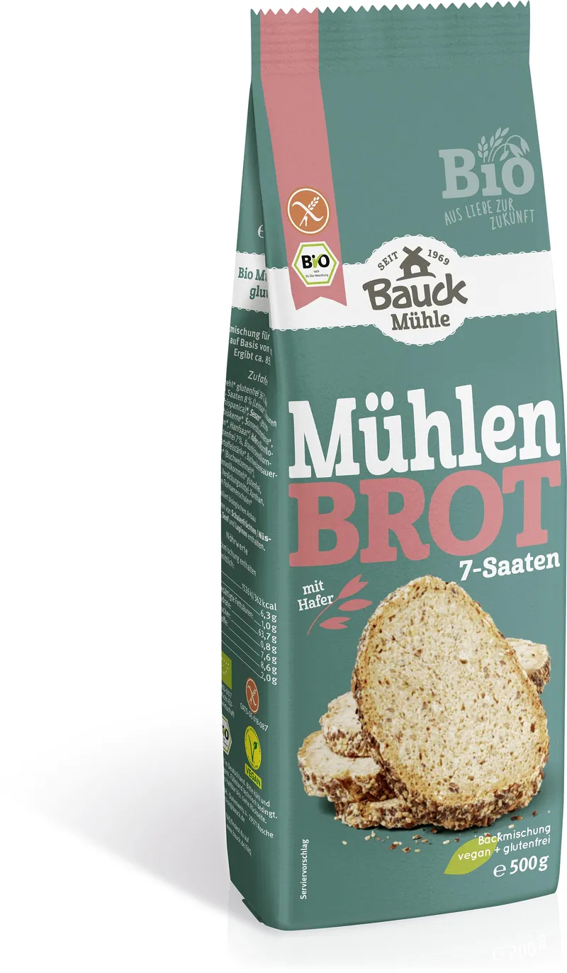 Mühlenbrot 7-Saaten Backmischung bio (500g)